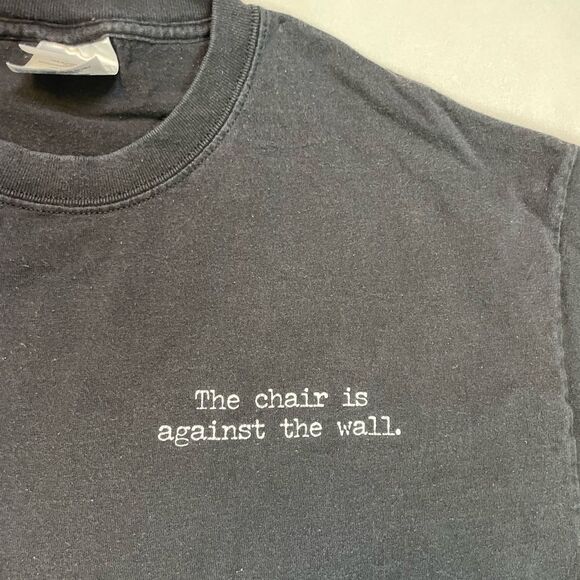 The Chair Is Against The Wall Wolverines Graphic T-shirt Men Large Black - Picture 4 of 9